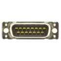 HARTING 15 Way Straight 2.74 mm Pitch Through Hole D-Sub Connector with M3 Threaded Insert Male 09652217701