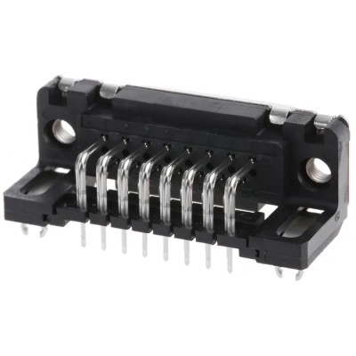 HARTING D-Sub 15 Way Right Angle 2.74 mm Pitch Through Hole D-Sub Connector with Board Lock Female 09662527611