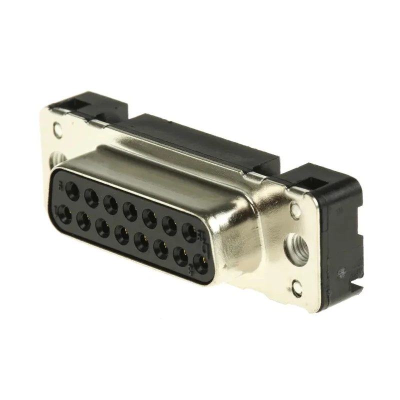 HARTING D-Sub 15 Way Straight 2.74 mm Pitch Through Hole D-Sub Connector with M3 Threaded Insert Female 09662117501