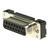 HARTING D-Sub 15 Way Straight 2.74 mm Pitch Through Hole D-Sub Connector with M3 Threaded Insert Female 09662117501