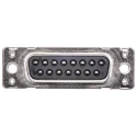 HARTING D-Sub 15 Way Straight 2.74 mm Pitch Through Hole D-Sub Connector with M3 Threaded Insert Female 09662117501