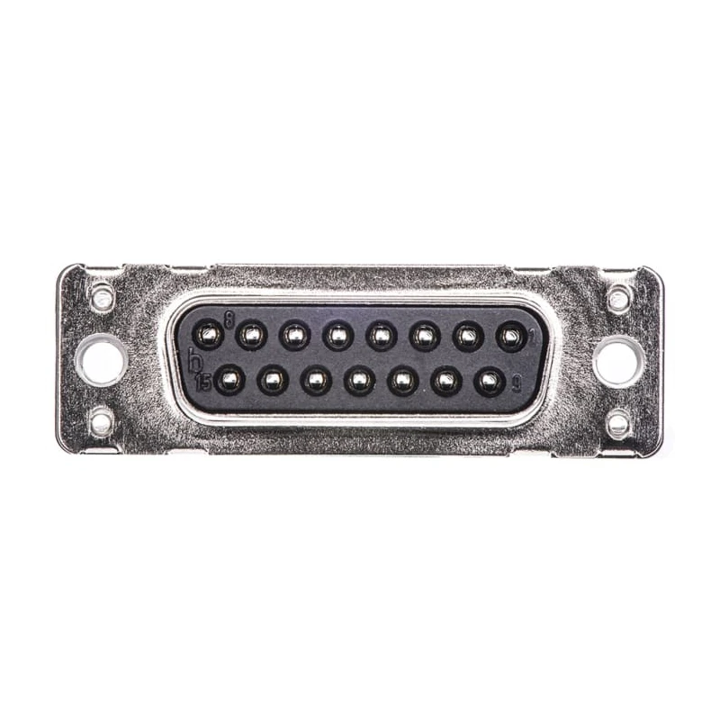 HARTING D-Sub 15 Way Straight 2.74 mm Pitch Through Hole D-Sub Connector with M3 Threaded Insert Female 09662117501