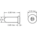 TE Connectivity Mini-Spring PCB Socket Female, 7.5A Current, 19-25 AWG Wire Size, Straight Orientation, Gold Plated 380598-1