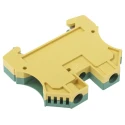 Weidmüller 2-Way WPE 10 Earth Terminal Block, 10mm² Cable CSA, 16AWG and 6 AWG Wire, Screw Terminal, Wemid 1010300000
