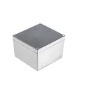 RS PRO 5500 Series Silver Lid Aluminium Alloy Shielded Enclosure, IP65, 101.5 mm H x 158.5 mm W x 158.5 mm L 161-0935