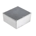 RS PRO Silver Silver Lid Die Cast Aluminium Enclosure IP54 190.1 mm x 190.1 mm x 66.5 mm IP54