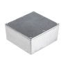 RS PRO Silver Silver Lid Die Cast Aluminium Enclosure IP54 190.1 mm x 190.1 mm x 66.5 mm IP54