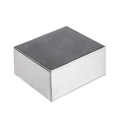RS PRO 5100 Series Silver Silver Lid Die Cast Aluminium Enclosure IP54 44.3mm x 109.4mm x 82mm IP54
