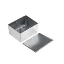 RS PRO Silver Die Cast Aluminium Enclosure, IP54 Rated, 121 mm Length, 95 mm Width, 61 mm Height IP54