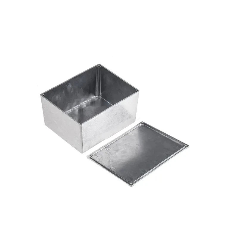 RS PRO Silver Die Cast Aluminium Enclosure, IP54 Rated, 121 mm Length, 95 mm Width, 61 mm Height IP54