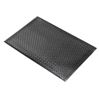 RS PRO Polyvinyl Chloride Foam Anti-Fatigue Mat 600mm x 900mm x 9.5mm Black 159-6172
