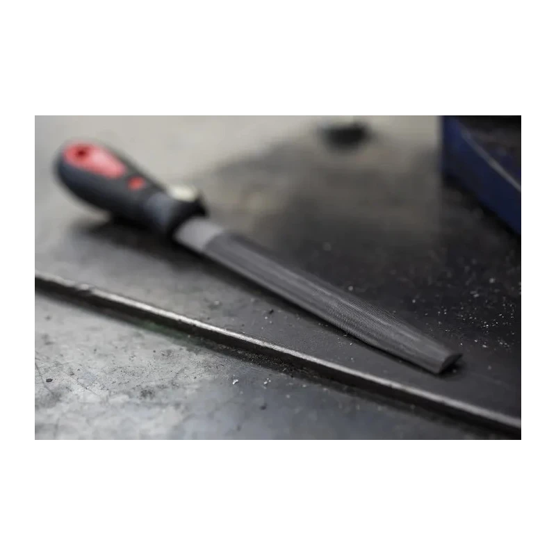 RS PRO 150 mm Second Cut Engineers Half Round File with Handle Included 161-1476