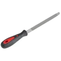 RS PRO Bastard Cut Three Square Engineers File, 150 mm Length, 12 mm Width, Handle Included 161-1493