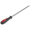 RS PRO 250 mm Round Engineers File with Ergonomic Soft Grip Handle 161-1501