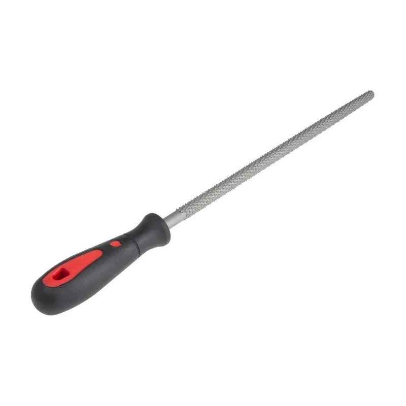 RS PRO 250 mm Round Engineers File with Ergonomic Soft Grip Handle 161-1501
