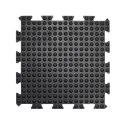 Coba Europe Interlocking Natural Rubber Anti-Fatigue Mat 500mm x 500mm x 13.5mm BF010007
