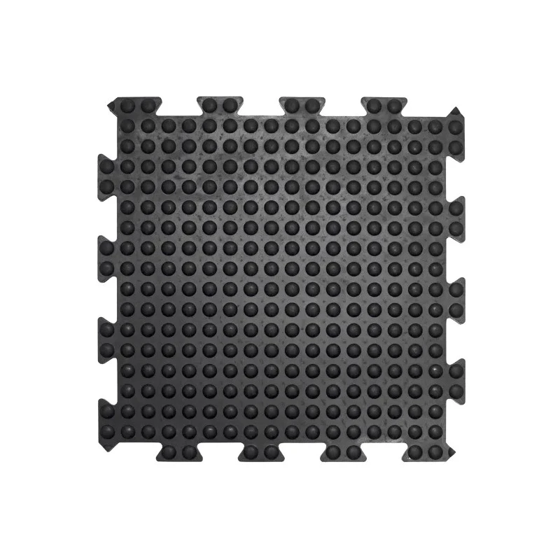 Coba Europe Interlocking Natural Rubber Anti-Fatigue Mat 500mm x 500mm x 13.5mm BF010007