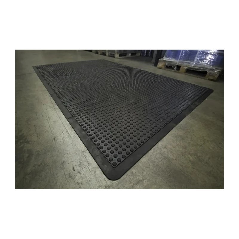 Coba Europe Interlocking Natural Rubber Anti-Fatigue Mat 500mm x 500mm x 13.5mm BF010007
