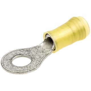 TE Connectivity PIDG Insulated Ring Terminal M6 Stud Size 12 AWG 10 AWG Wire Size Yellow 130205