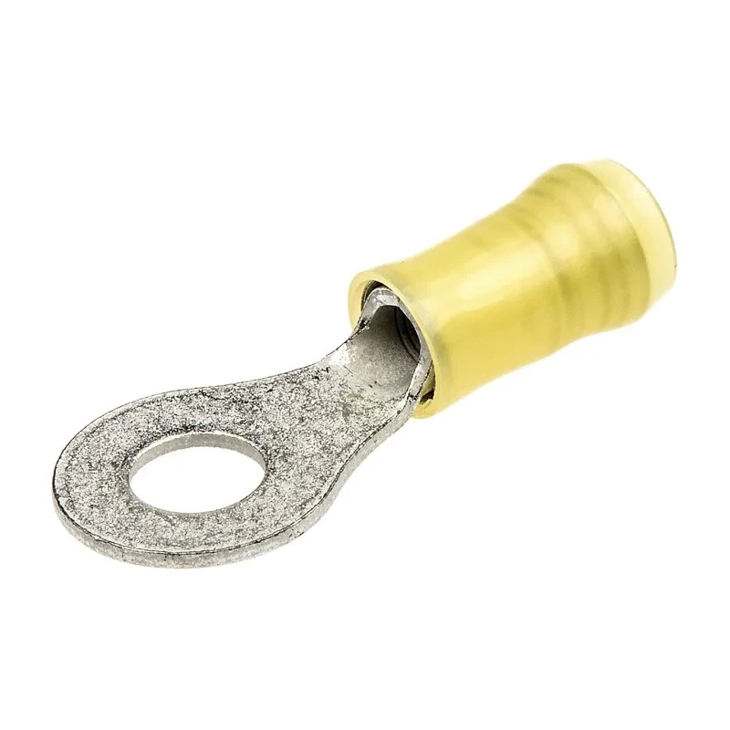 TE Connectivity PIDG Insulated Ring Terminal M6 Stud Size 12 AWG 10 AWG Wire Size Yellow 130205
