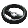 RS PRO Black Fibreglass Reinforced Technopolymer Spoked Hand Wheel 126 mm Diameter 161-1974