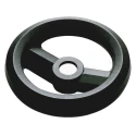 RS PRO Black Fibreglass Reinforced Technopolymer Hand Wheel 200 mm Diameter 161-1983