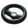 RS PRO Black Fibreglass Reinforced Technopolymer Hand Wheel 200 mm Diameter 161-1983