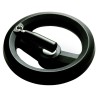 RS PRO Black Fibreglass Reinforced Technopolymer Fold Down Handle Spoked Hand Wheel, 200 mm Diameter 161-2015