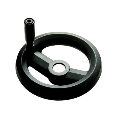 RS PRO Black Fibreglass Reinforced Technopolymer Revolving Hand Wheel 200 mm Diameter 161-1999