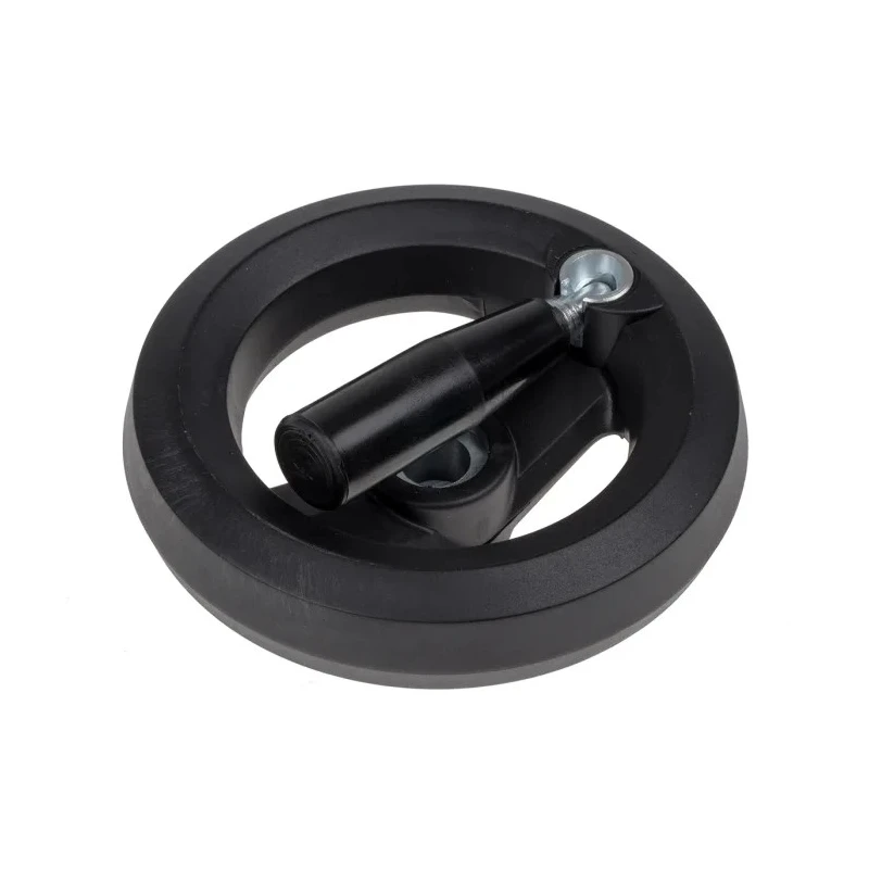 RS PRO Black Fibreglass Reinforced Technopolymer Hand Wheel 126 mm Diameter 161-2007