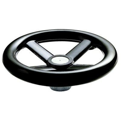 RS PRO Black Spoked Hand Wheel 250 mm Diameter, Phenoplast Material, Steel Insert 161-2024