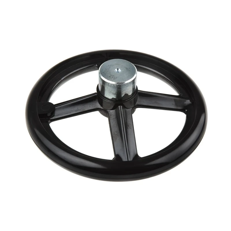 RS PRO Black Spoked Hand Wheel 250 mm Diameter, Phenoplast Material, Steel Insert 161-2024