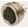 binder Circular Connector, 24 Contacts, Panel Mount, M16 Connector, Socket, Female, IP67, 723 Series 09-0498-00-24