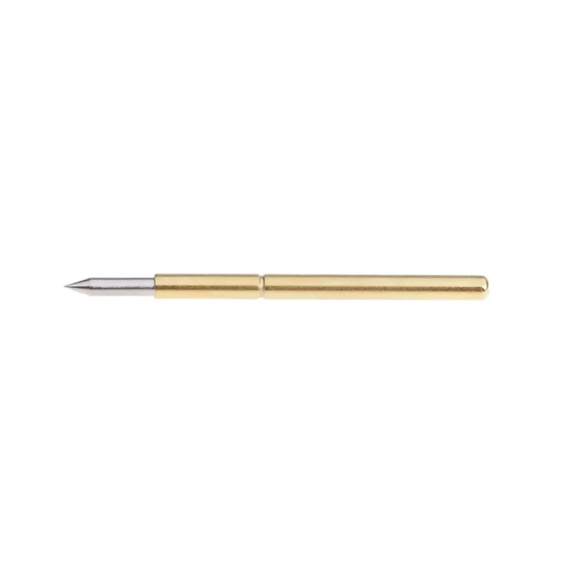 RS PRO Gold Test Pin 3A Male Spring Terminal Contact Phosphor Bronze Body 16.35 mm Length 261-5193