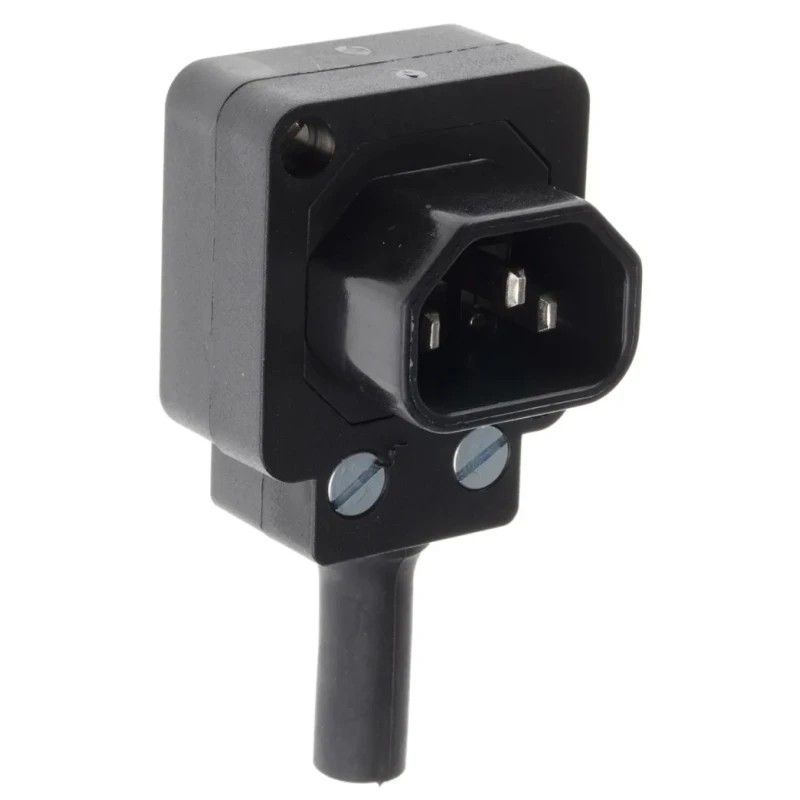 Bulgin C14 Right Angle Cable IEC Connector, 250V, 10A PX0685