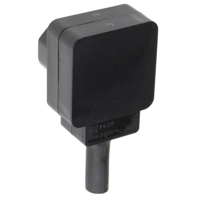 Bulgin C14 Right Angle Cable IEC Connector, 250V, 10A PX0685