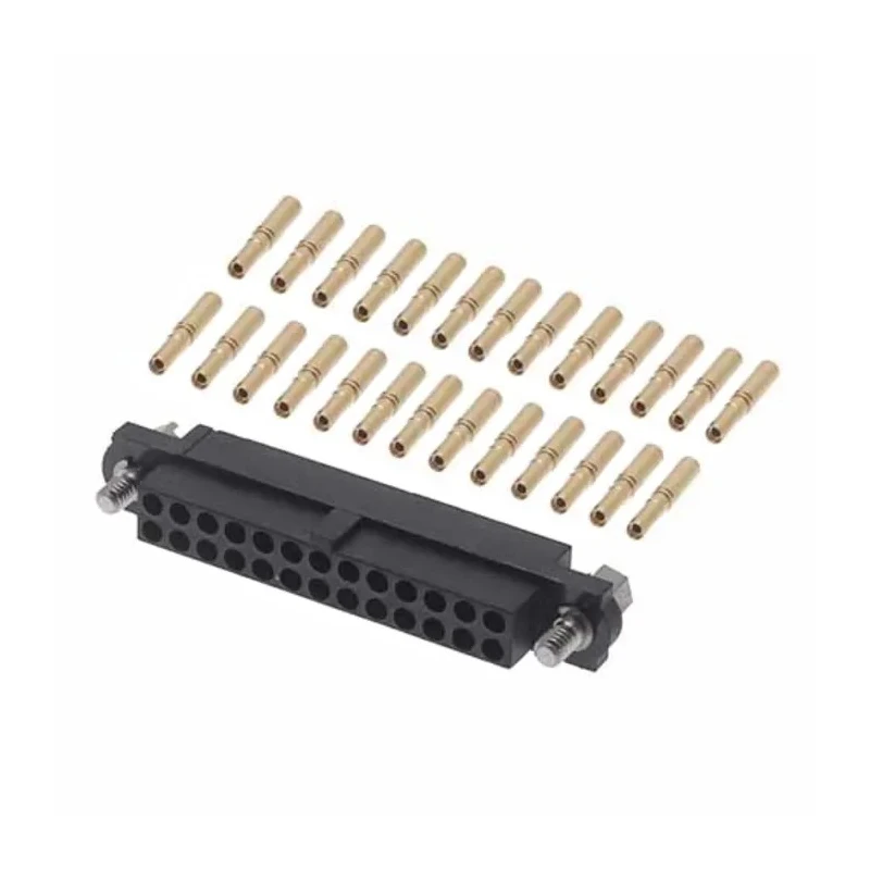 HARWIN PCB Connector Kit Complete M80 Series Housing with Hexagonal Slotted Jackscrews and 26 Barrel Crimp M80-4612605