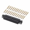 HARWIN PCB Connector Kit Complete M80 Series Housing with Hexagonal Slotted Jackscrews and 26 Barrel Crimp M80-4612605