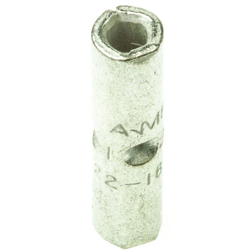 TE Connectivity Solistrand Uninsulated Tin-Plated Copper Butt Splice Connector 16 AWG 14.68mm Diameter 3.58mm 31818