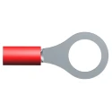 TE Connectivity PLASTI-GRIP Insulated Ring Terminal M8 Stud Size 22 AWG To 16 AWG Red 8-34151-1