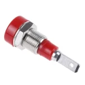 Staubli Red Female Banana Socket 2 mm Connector Tab Termination 30V AC, 60V DC, 10A Silver Plating 23.0060-22