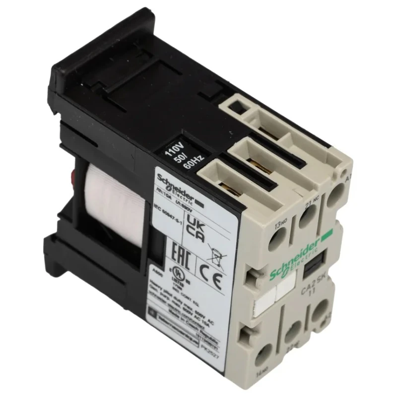 Schneider Electric TeSyS CA Contactor 10A 110V AC Coil 1 NO 1 NC 690V AC CA2SK11F7
