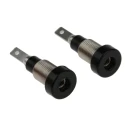 Staubli Black Female Banana Socket 2 mm Connector, Tab Termination, 30 V AC, 60 V DC, 10A, Silver Plating 23.0060-21
