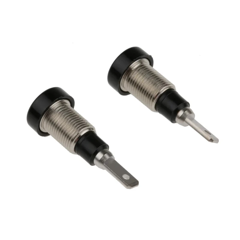 Staubli Black Female Banana Socket 2 mm Connector, Tab Termination, 30 V AC, 60 V DC, 10A, Silver Plating 23.0060-21