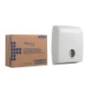 Aquarius White Plastic Toilet Paper Dispenser Wall Mount Manual Pull 147 mm x 407 mm x 317 mm 6990