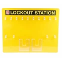 RS PRO 10 Padlock Lockout Station Yellow Aluminium Composite Panel ACP Open Lockout Station 161-5879