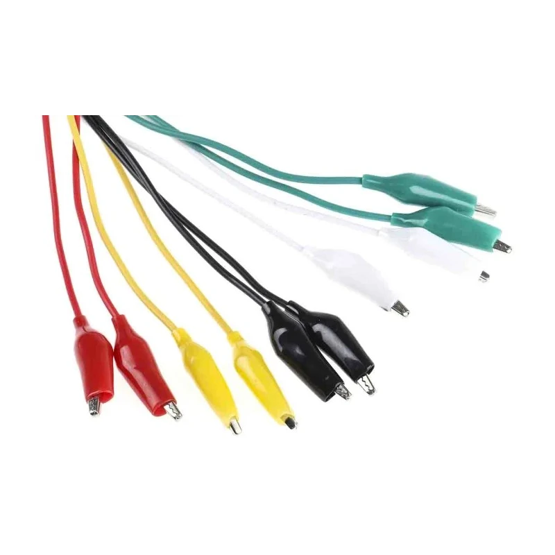 RS PRO Multimeter Test Lead Set with Insulated Crocodile Clips 500mm Length 161-6511