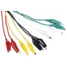 RS PRO Multimeter Test Lead Set with Insulated Crocodile Clips 500mm Length 161-6511