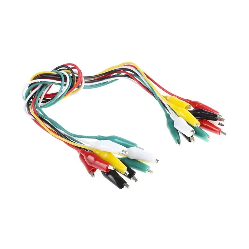 RS PRO Multimeter Test Lead Set with Insulated Crocodile Clips 500mm Length 161-6511