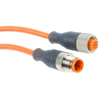 Lumberg Automation Male M12 to Female 4 Way M12 Sensor Actuator Cable, 2 m RSTRKT4-07/2